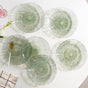 Tinted Glass Dinner Plate Set Of 6 Olive Green 25cm
