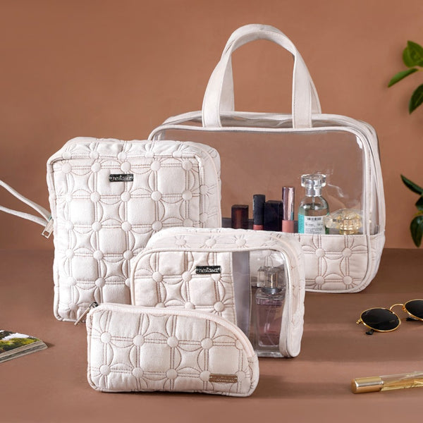 Travel Organizer Kit Set Of 4 Ivory