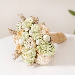 Natural Dried Floral Bouquet Green