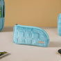 Velvet Travel Pouch Set of 4 Blue