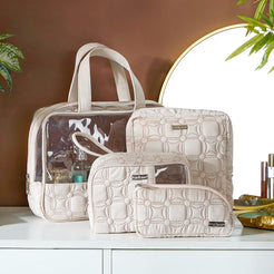 Travel Organizer Kit Set Of 4 Ivory