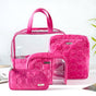 Travel Bag & Pouch Set Of 4 Pink