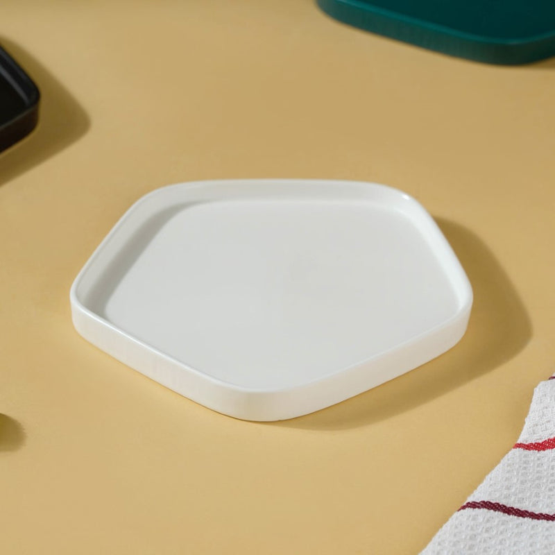 Pentagon Snack Plate - Serving plate, snack plate, dessert plate | Plates for dining & home decor
