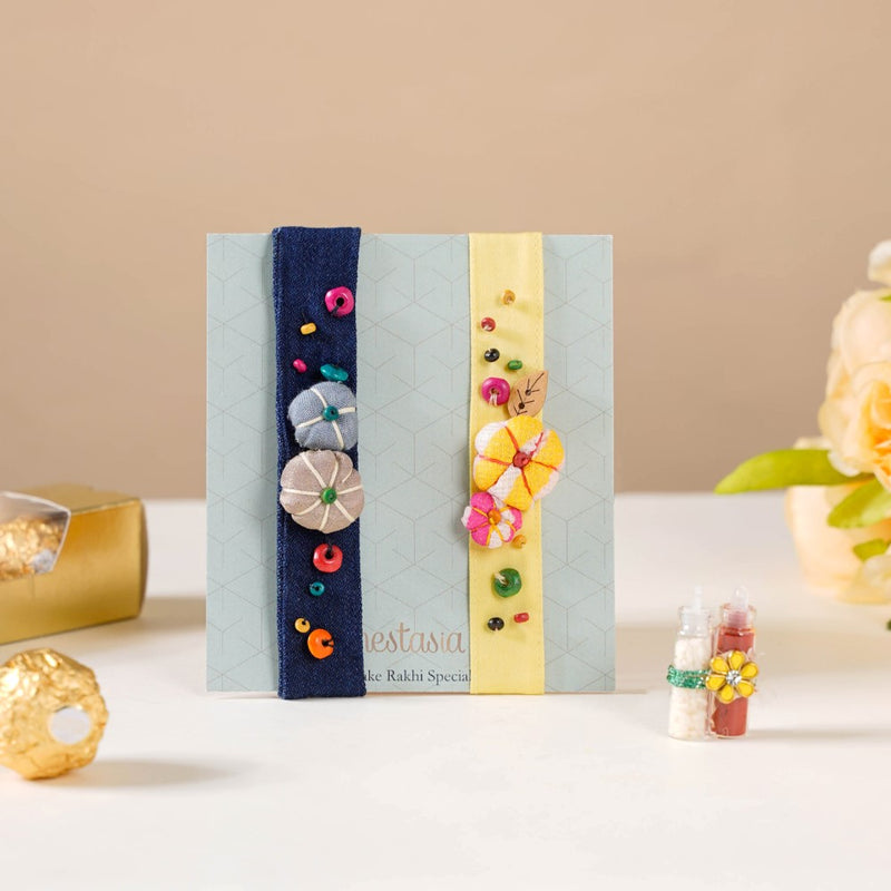 Nature's Ties & Treats Rakhi Gift Hamper Set Of 3