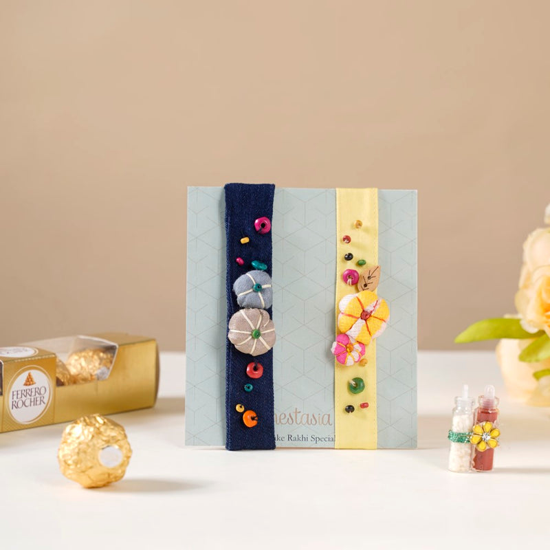 Nature's Ties & Treats Rakhi Gift Hamper Set Of 3