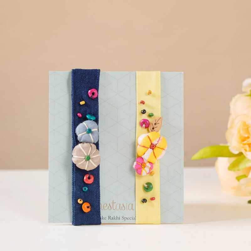 Nature's Ties & Treats Rakhi Gift Hamper Set Of 3