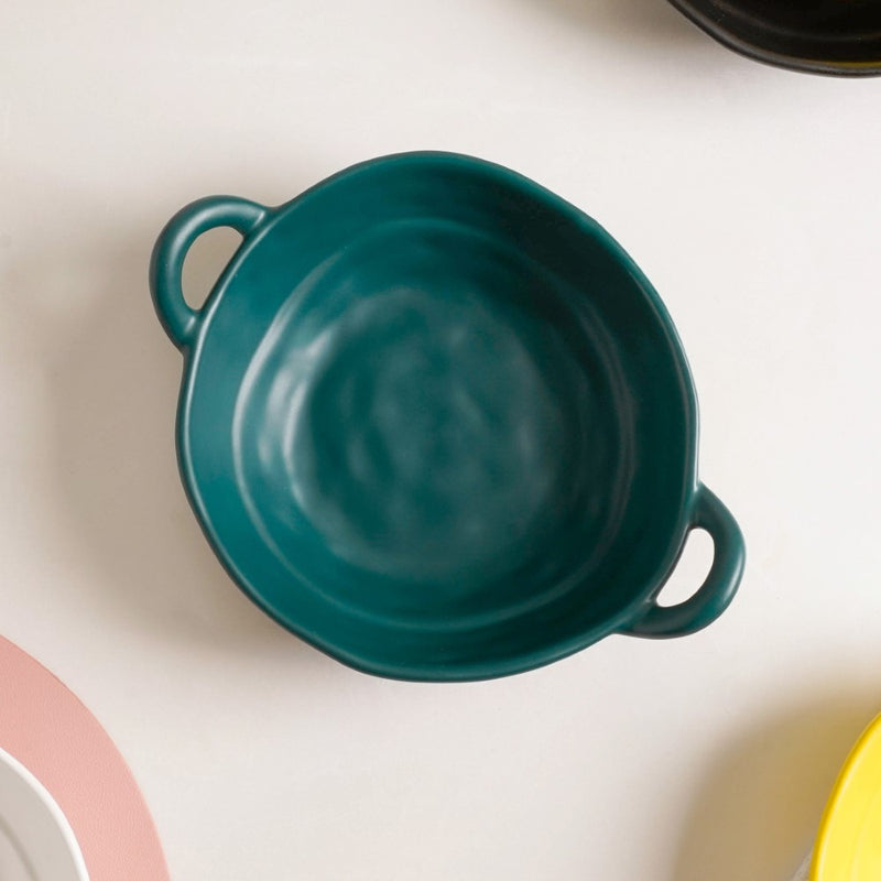 Snack Serving Dish - Bowl, ceramic bowl, serving bowls, noodle bowl, salad bowls, bowl for snacks, baking bowls, large serving bowl, bowl with handle | Bowls for dining table & home decor