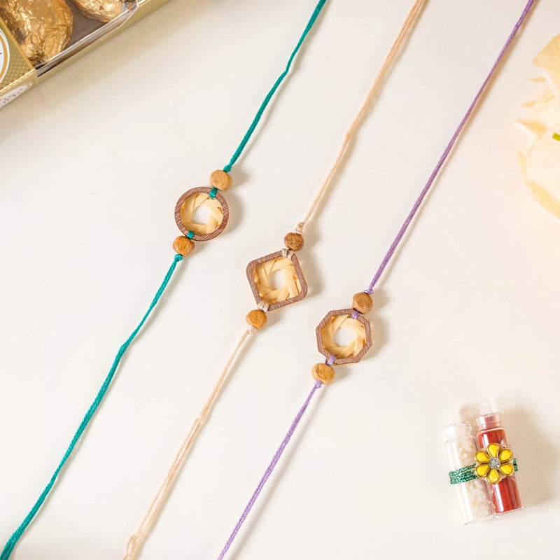 Eco Craft Rakhi Gift Set Of 3