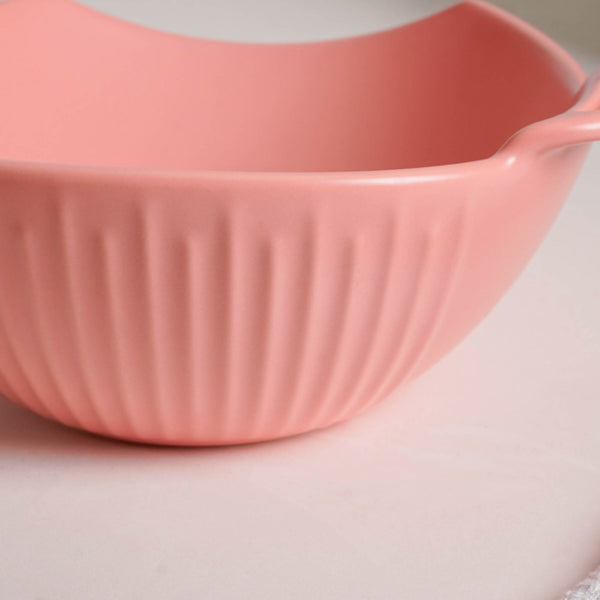 Serving Platter With Handles - Bowl, ceramic bowl, serving bowls, noodle bowl, salad bowls, bowl for snacks, baking bowls, large serving bowl, bowl with handle | Bowls for dining table & home decor