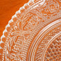 Embossed Glass Dessert Plate Set Of 6 Small 15cm