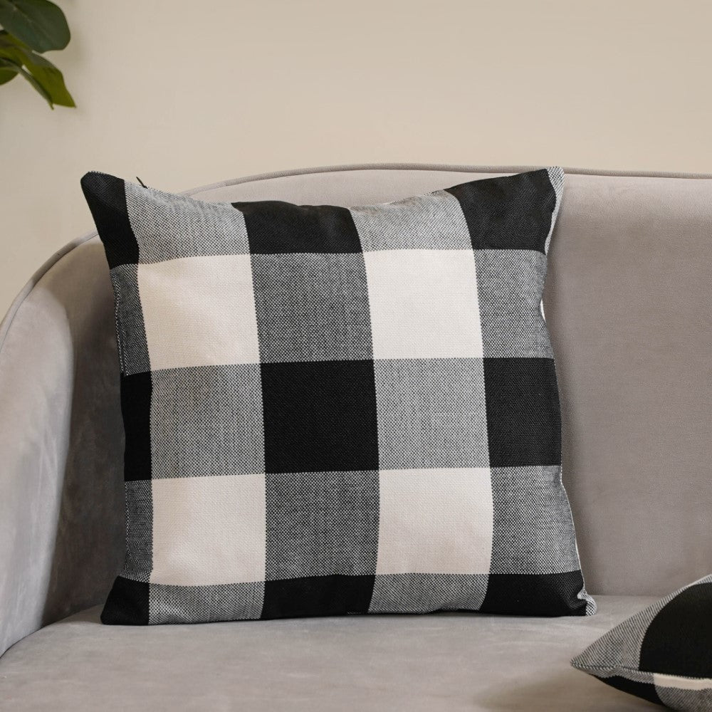 Checked Cushion Cover Set of 2 Nestasia