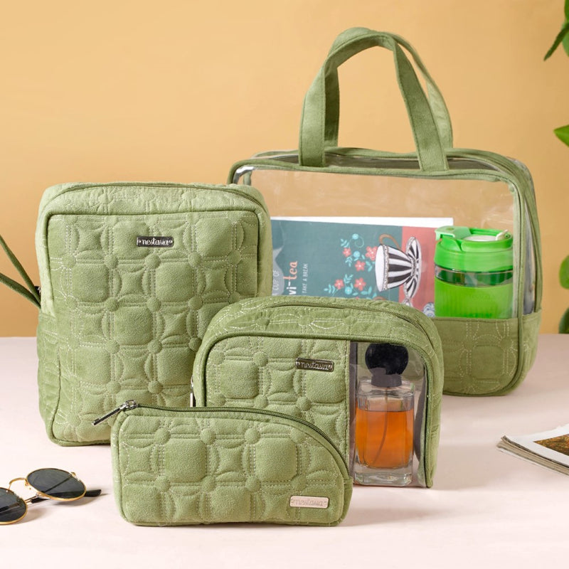 Travel Organizer Kit Set Of 4 Green