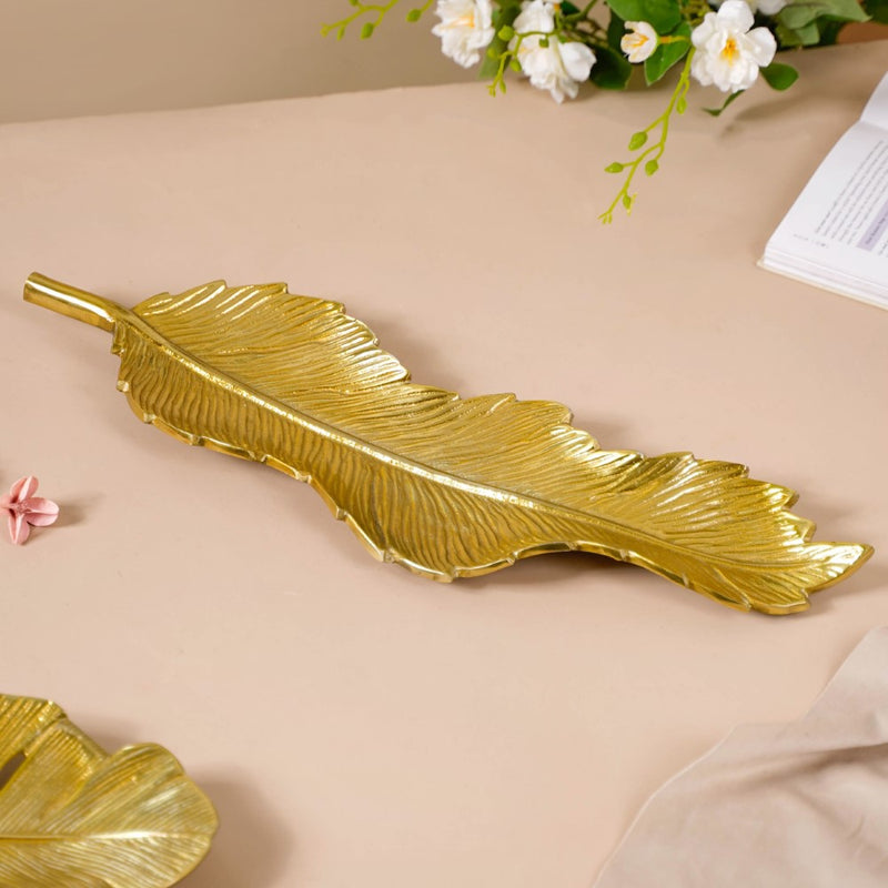 Metal Platter Gold 19 Inch