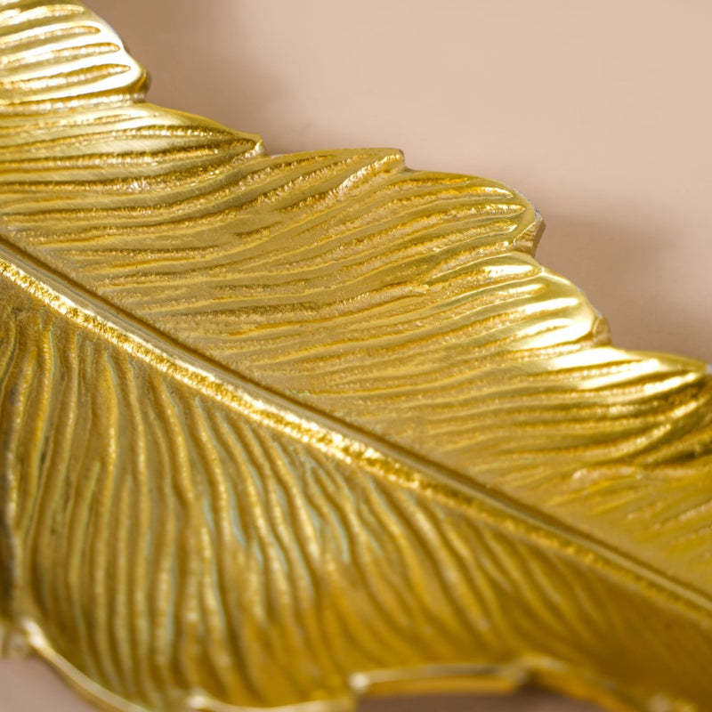 Metal Platter Gold 19 Inch