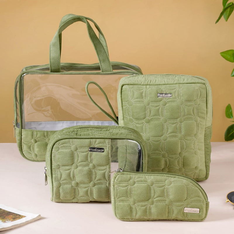 Travel Organizer Kit Set Of 4 Green