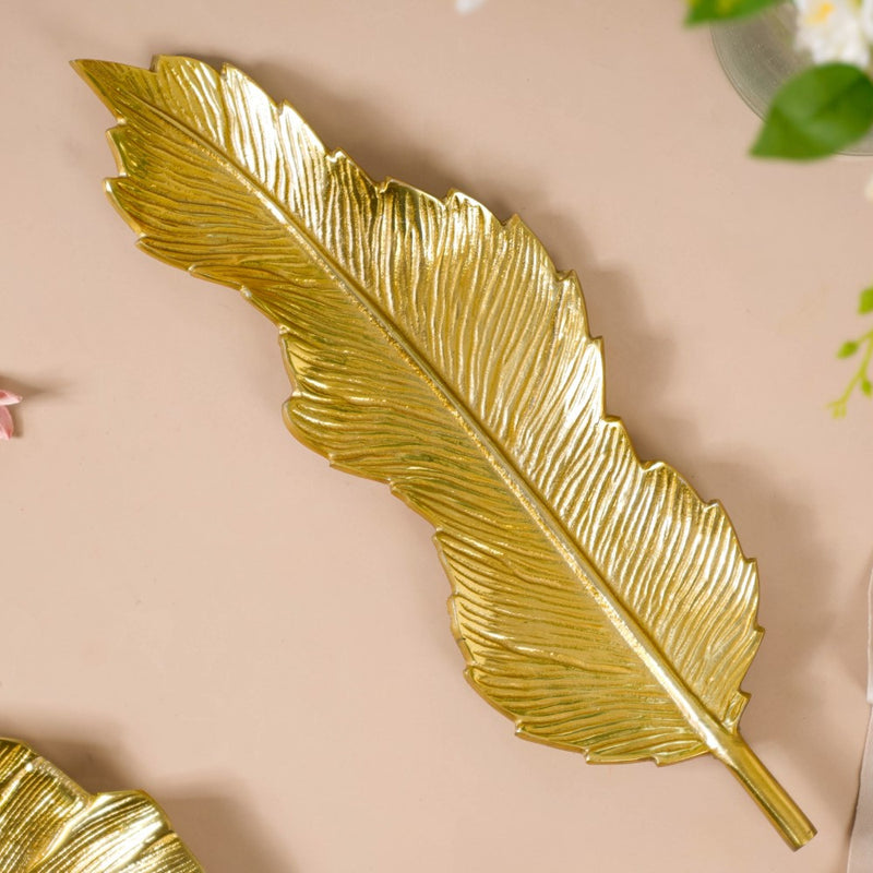 Metal Platter Gold 19 Inch