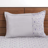 Pure Cotton Quilted King Size Bed Cover Grey