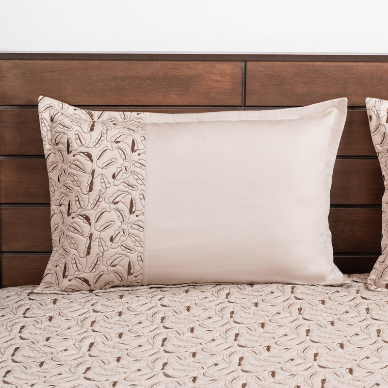 Premium King Size Bed Cover Beige