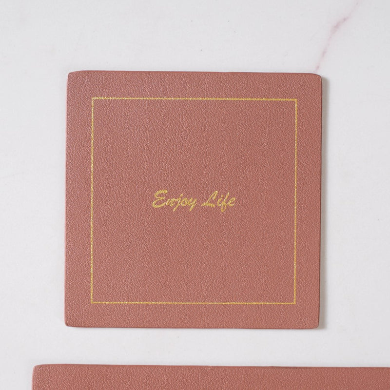 Leather Placemat And Coaster Set of 2