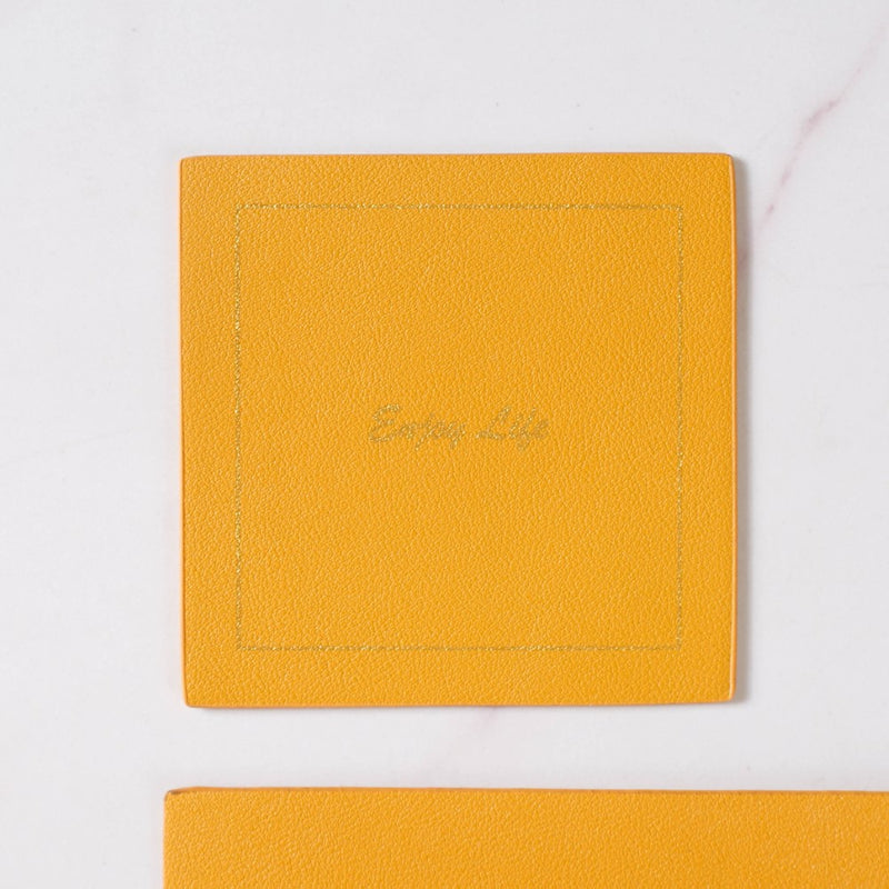 Leather Placemat And Coaster Set of 2