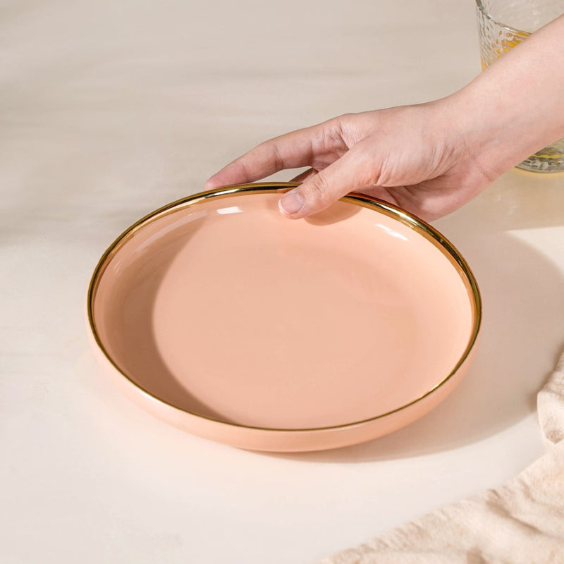 Pink Snack Plate - Serving plate, snack plate, dessert plate | Plates for dining & home decor