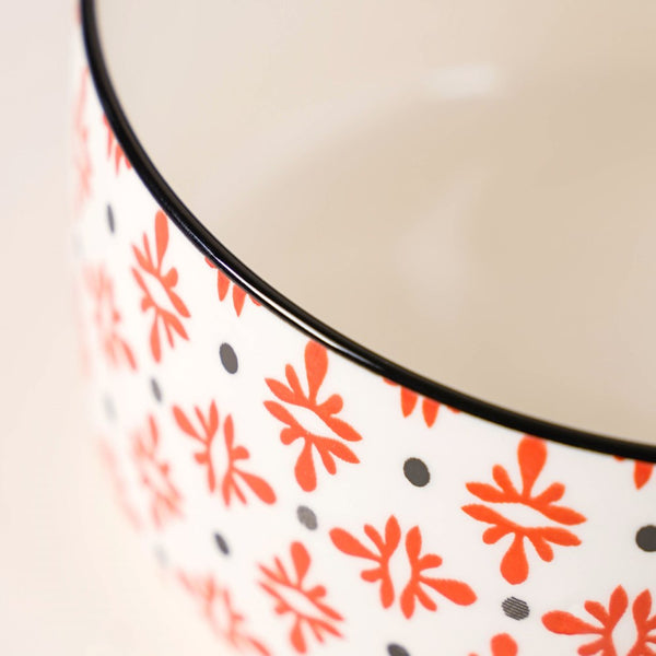 Ceramic Office Lunch Box Set Of 2 Red