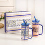 Sapphire Sipper With Straw Set Of 2 In Gift Box