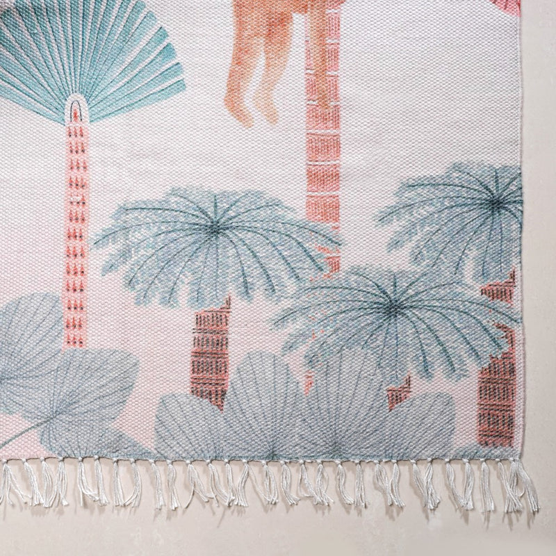 Tropical Paradise Living Room Carpet