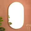 Living Room Oval Mirror Gold Large