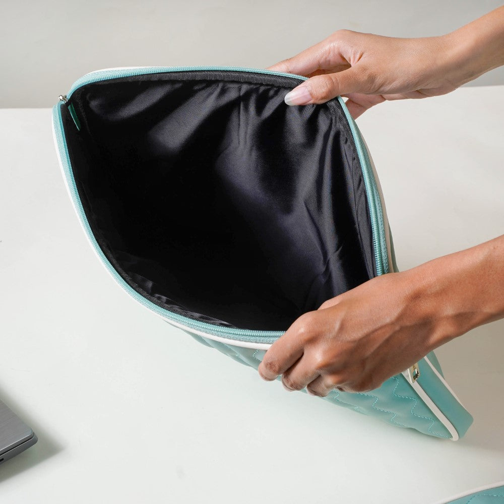 Dark Blue Designer Laptop Messenger Bag Waterproof Protective