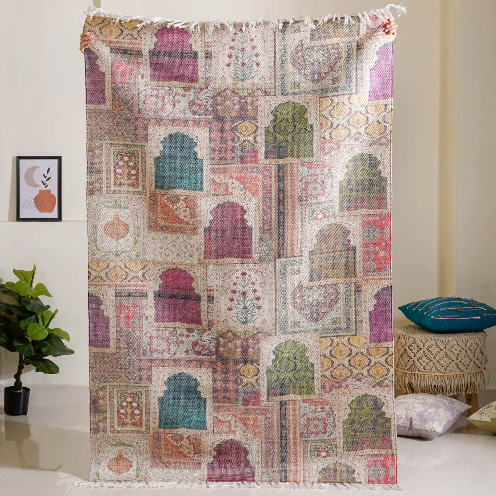 Vintage Window Area Rug For Living Room Online - Premium Rug | Nestasia