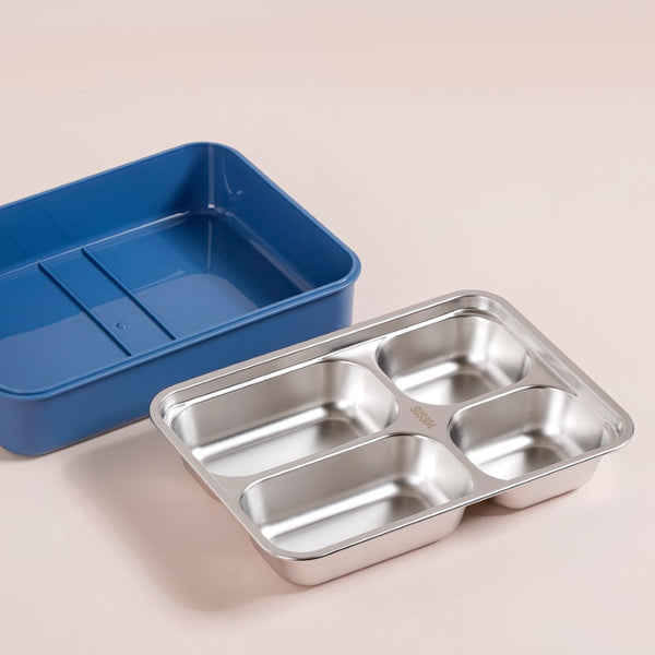 Insulated Stainless Steel Tiffin Box Blue