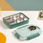 4-Grid Insulated Lunch Box For Office Green