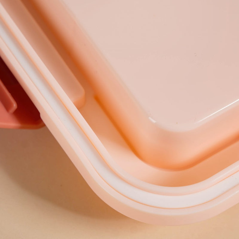 Insulated Bento Lunch Box With Compartment Pink