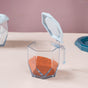 Spice Containers With Spoons Set Of 3 Blue