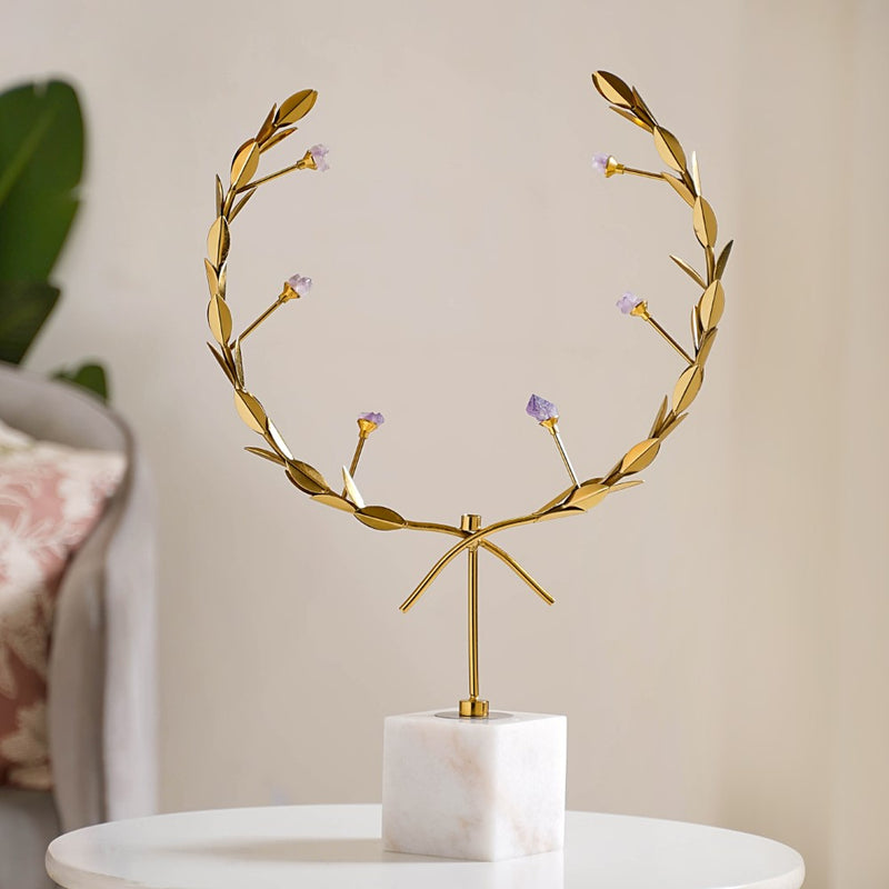 Laurel Wreath Decor Showpiece