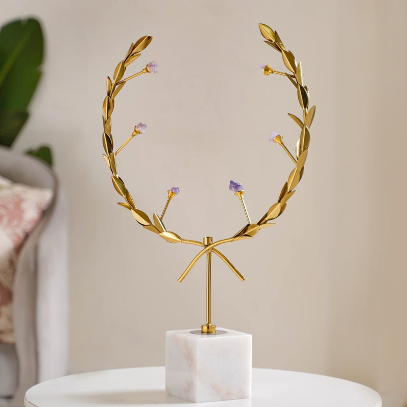 Laurel Wreath Decor Showpiece