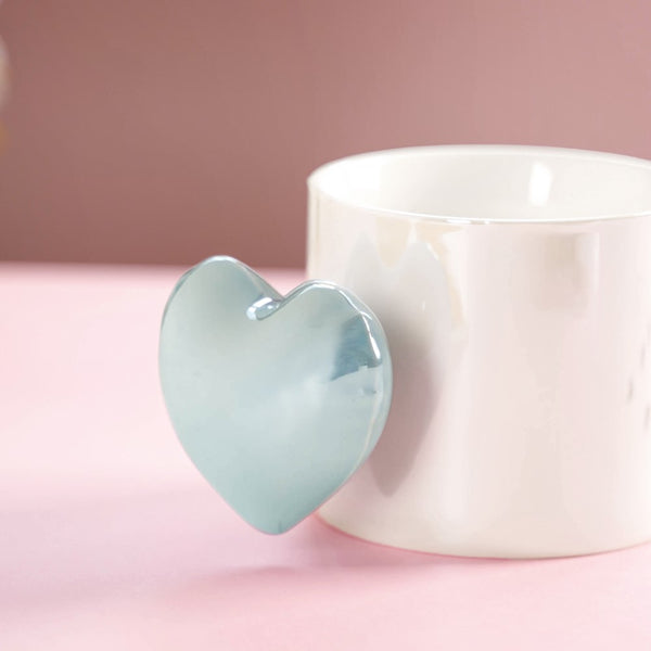 Heart Balloon Coffee Mug Set Of 2 Pink Blue 330ml