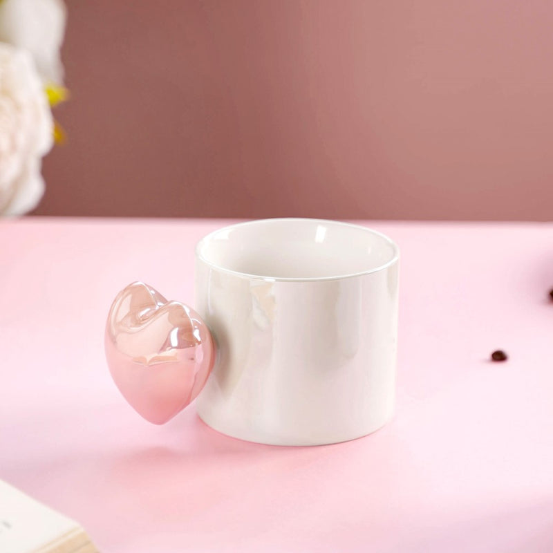 Heart Balloon Coffee Mug Set Of 2 Pink Blue 330ml- Mug for coffee, tea mug, cappuccino mug | Cups and Mugs for Coffee Table & Home Decor