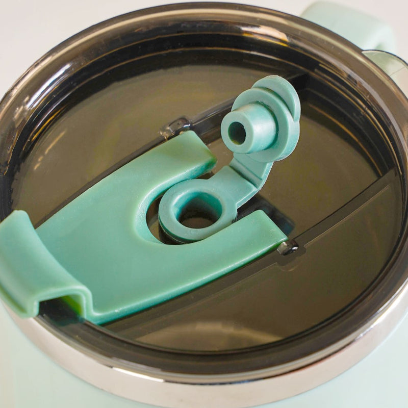 Portable Travel Coffee Mug With Lid Mint 400ml - Travel mug, travel coffee mug, coffee mug with lid, tea mug, insulated mug, portable coffee mug