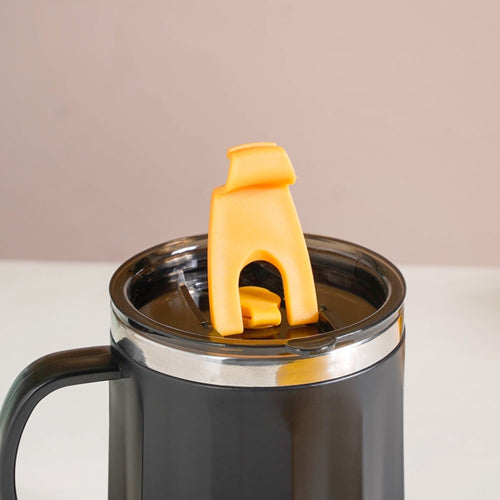 Insulated Travel Mug For Tea & Coffee Black 400ml