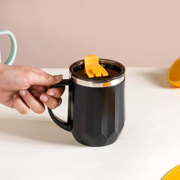 Travel Mug For Tea & Coffee Black 400ml