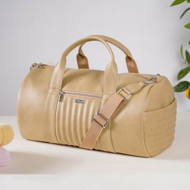 Jet-Setter Travel Duffel Bag Beige Set Of 2