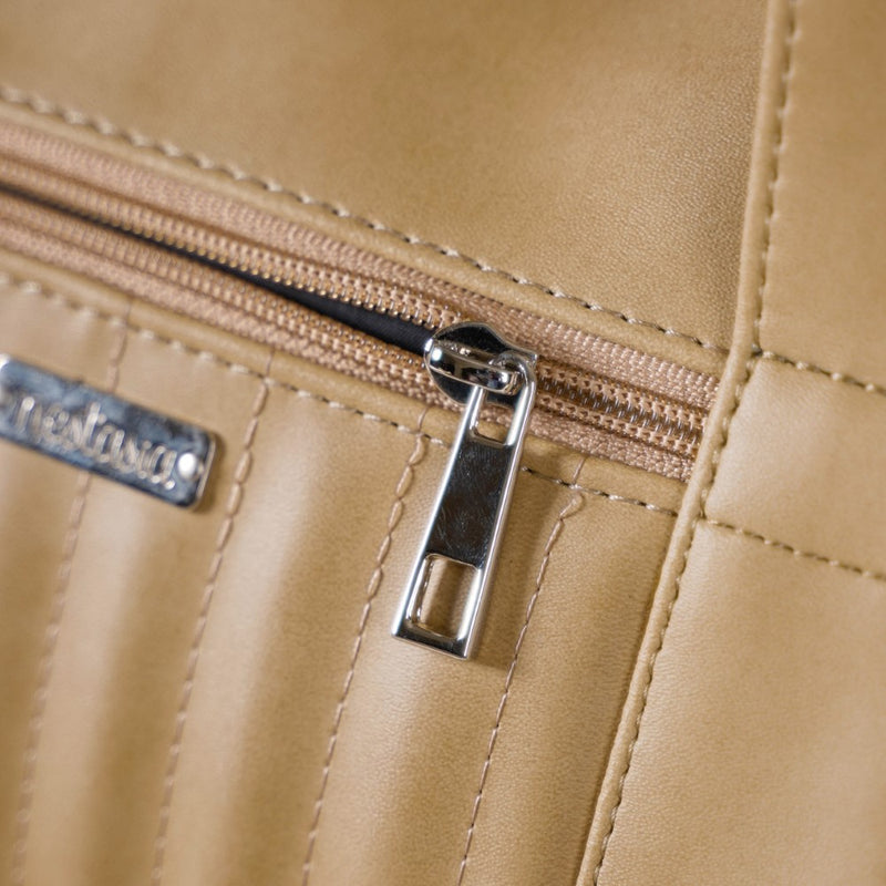 Jet-Setter Travel Duffel Bag Beige Large 17x13 Inch