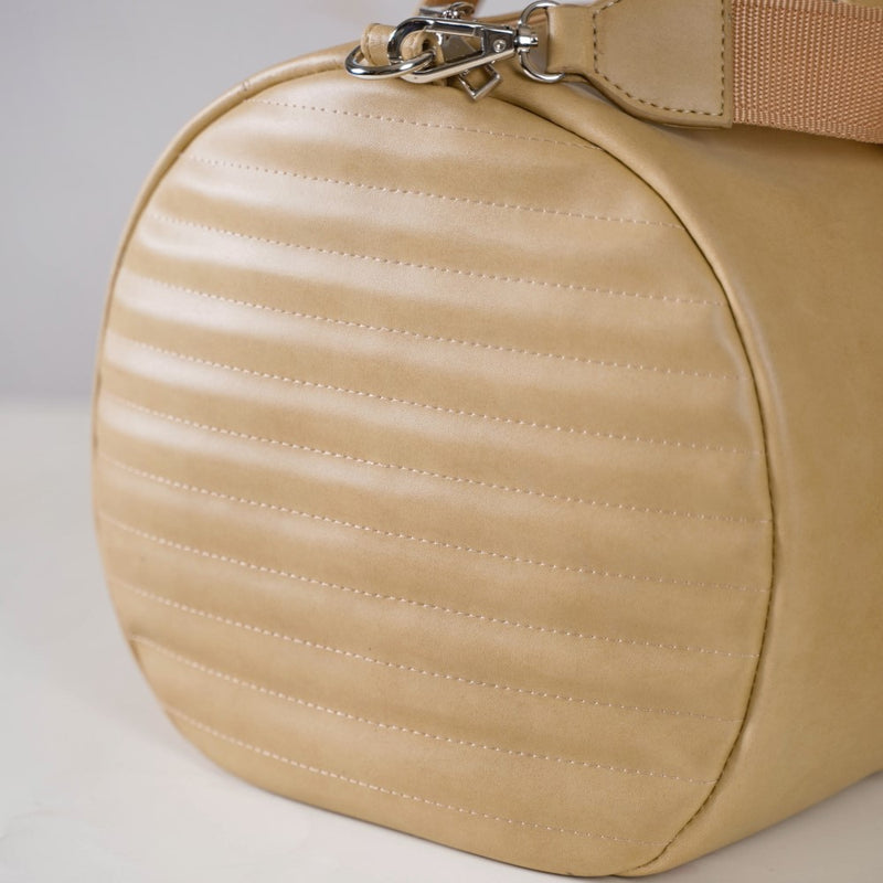 Jet-Setter Travel Duffel Bag Beige Large 17x13 Inch