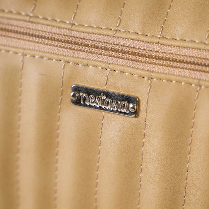 Jet-Setter Travel Duffel Bag Beige Small 14x11 Inch