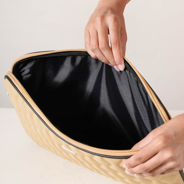 Multi Functional Water Resistant Laptop Sleeve Beige