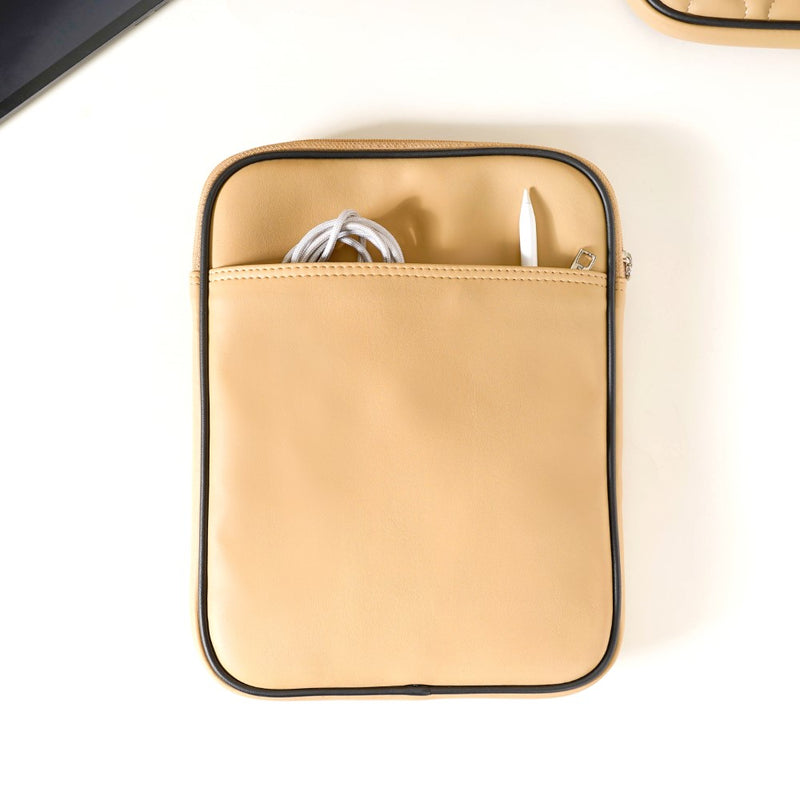 Handcrafted iPad Case Beige