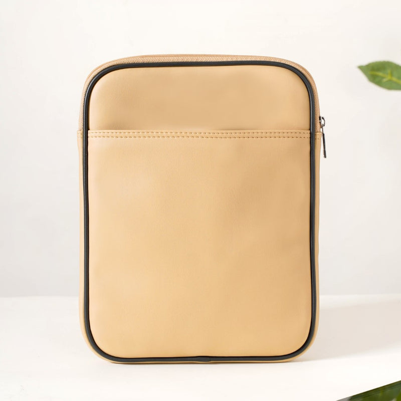 Handcrafted iPad Case Beige