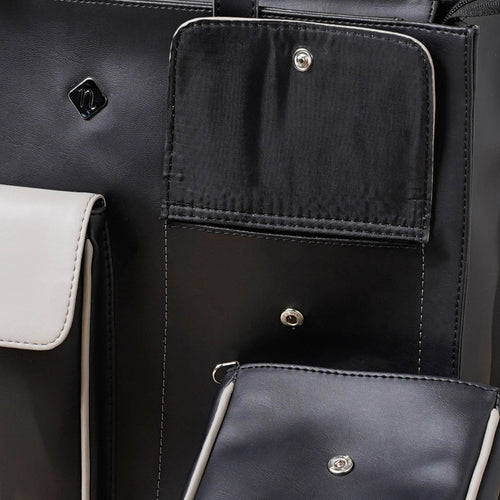 Multifunctional Tote & Sling Travel Bags Set Of 4 Black